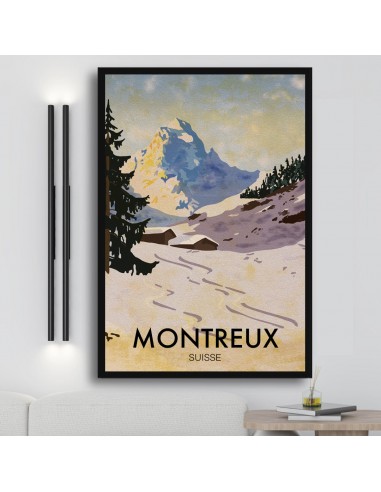 Tableau Montagne  Vintage hantent personnes