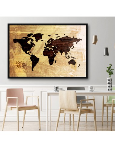 Tableau Carte du Monde  Vintage offre 