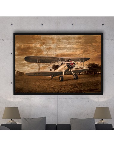 Tableau Avion  Vintage en stock