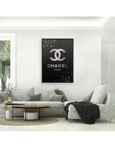 Tableau Coco  Noir Argent en stock